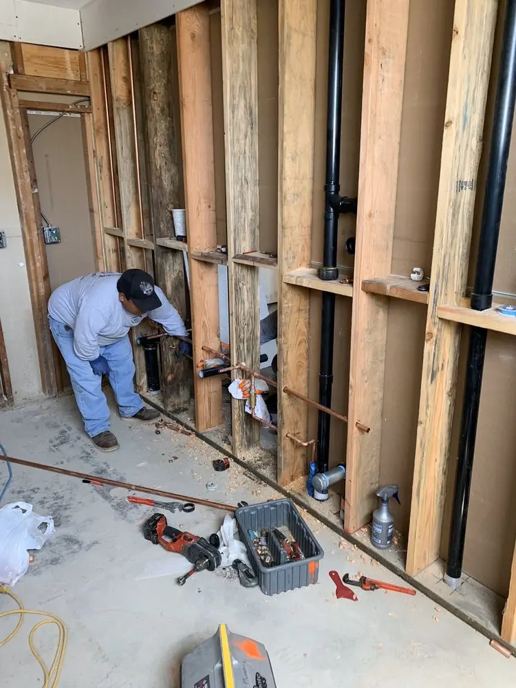 Commercial rough-in plumbing for Water Heater Replacement in Lincoln Knolls